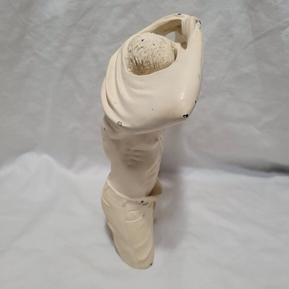 Man's Torso Sculpture Statue Signed Oliver Tupton Muscular Sexy Vintage College - Picture 3 of 15